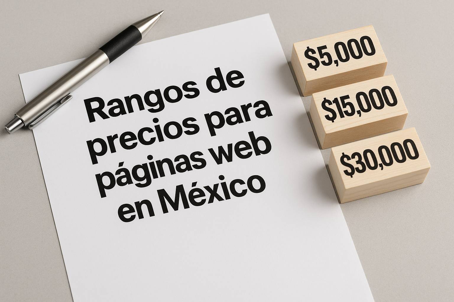 ¿Cuánto cuesta una página web en México en 2026?